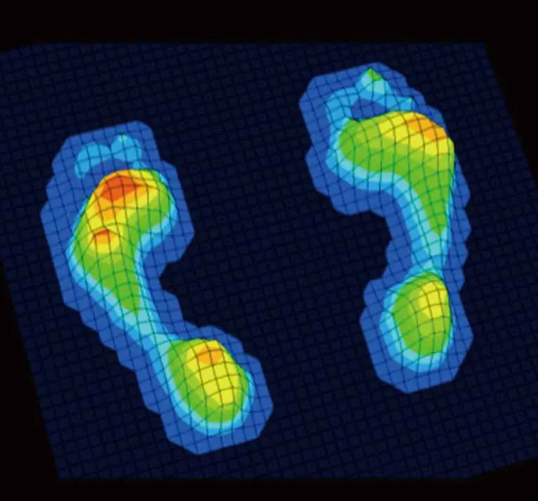静止測定結果の3D画面